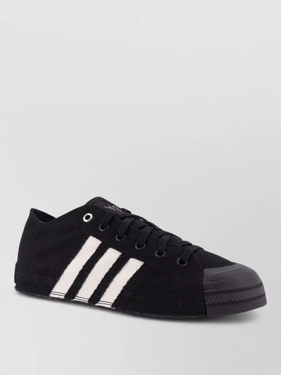 Y-3 Canvas Lace-Up Sneakers