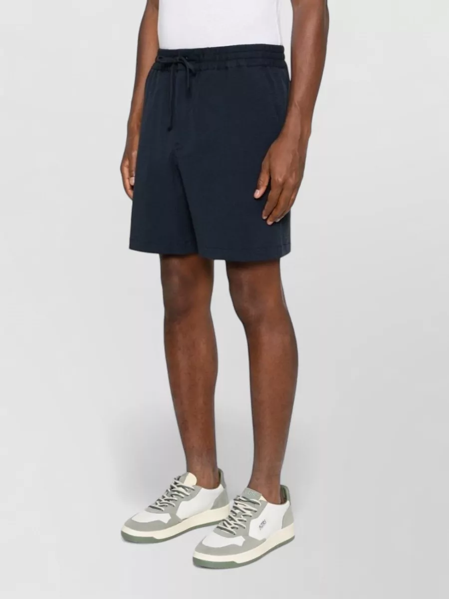 Maison Kitsuné Cotton Seersucker Relaxed-Fit Shorts