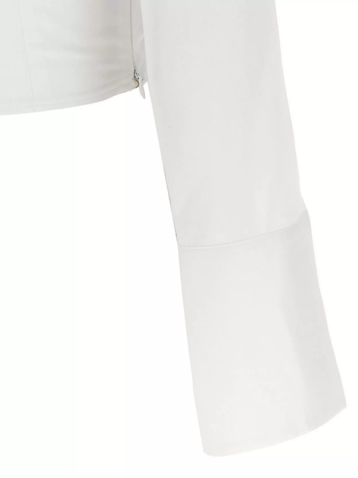 Elisabetta Franchi Cropped Shirt With Button And Collar Detail