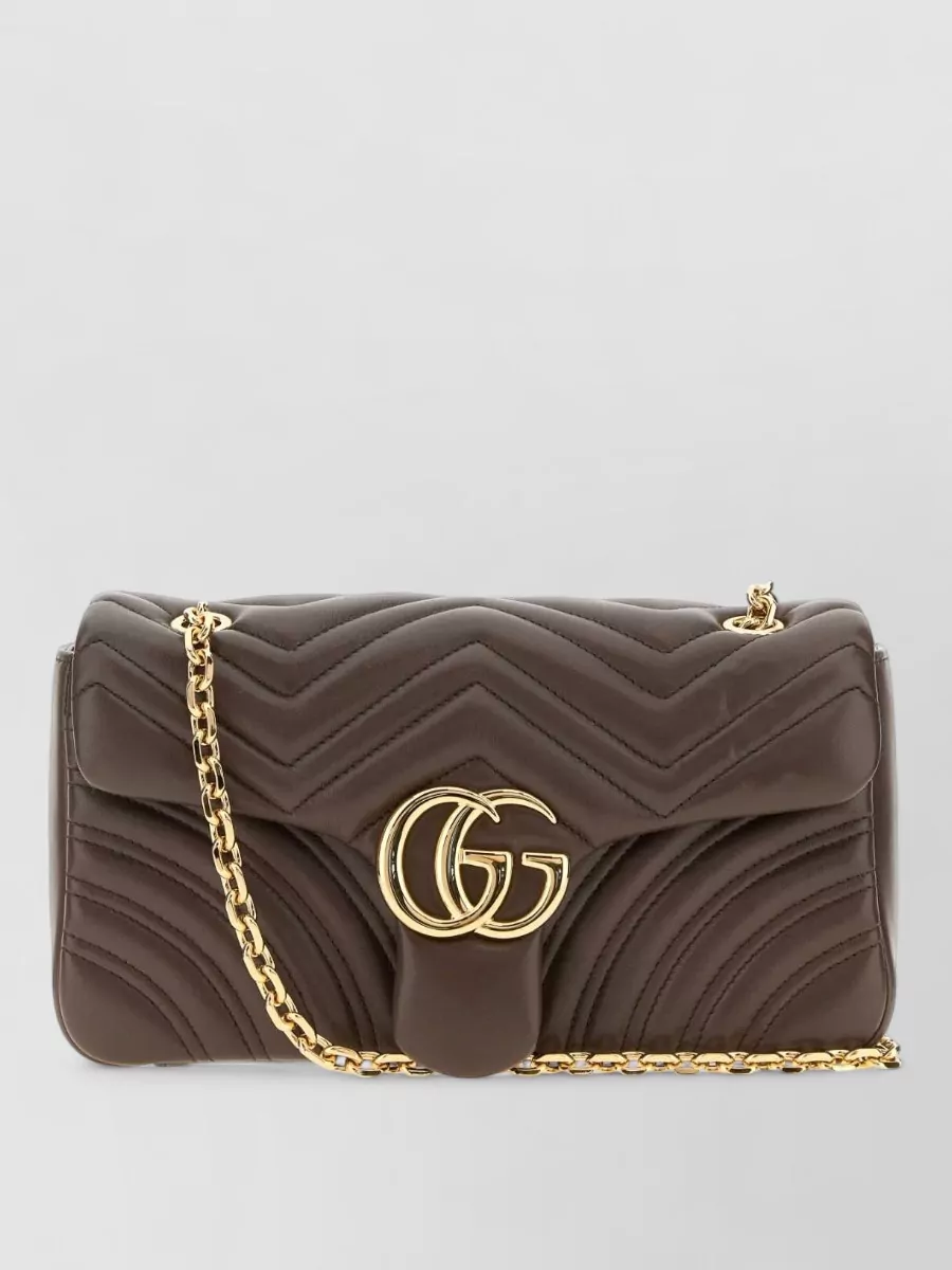 Gucci gg marmont medium nappa leather matelassé shoulder bag