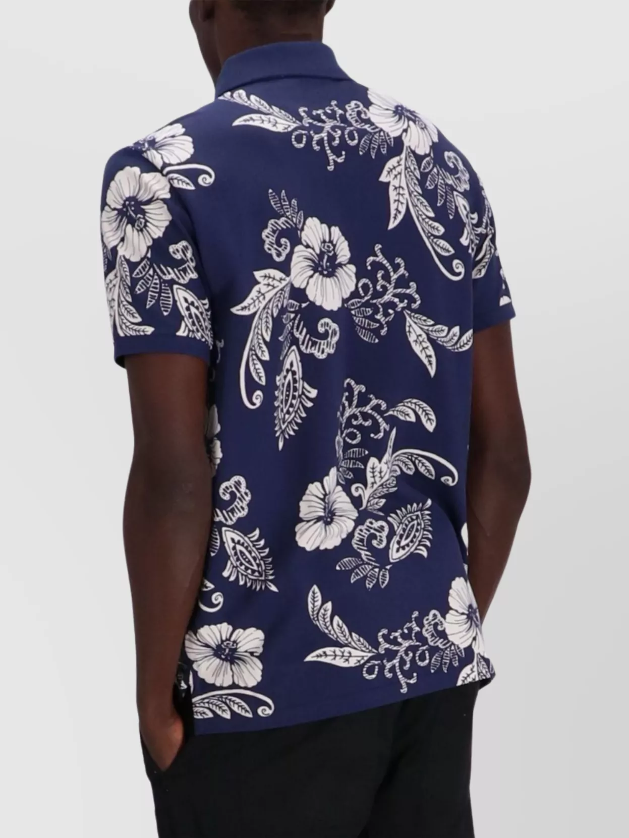 Ralph Lauren Logo Cotton Polo Shirt With Floral Pattern