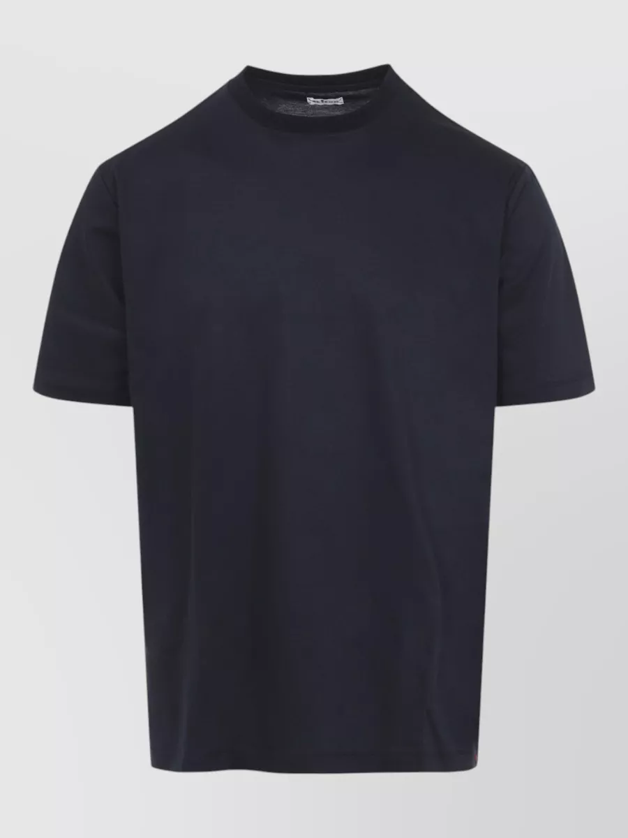 Kiton Milano Cotton Jersey T Shirt Relaxed Fit