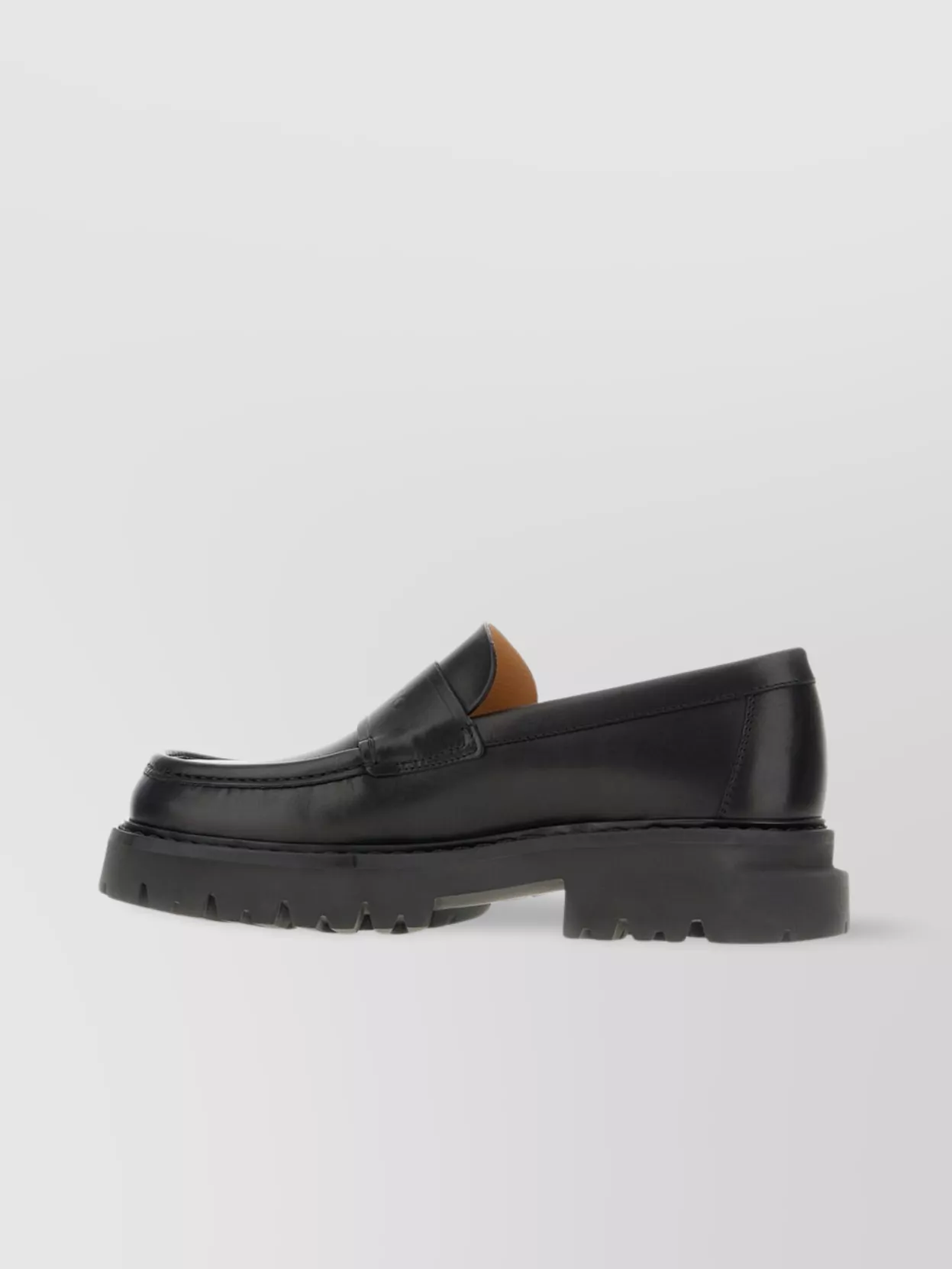 Ferragamo Black Leather Loafers With Gancini Ornament In Black