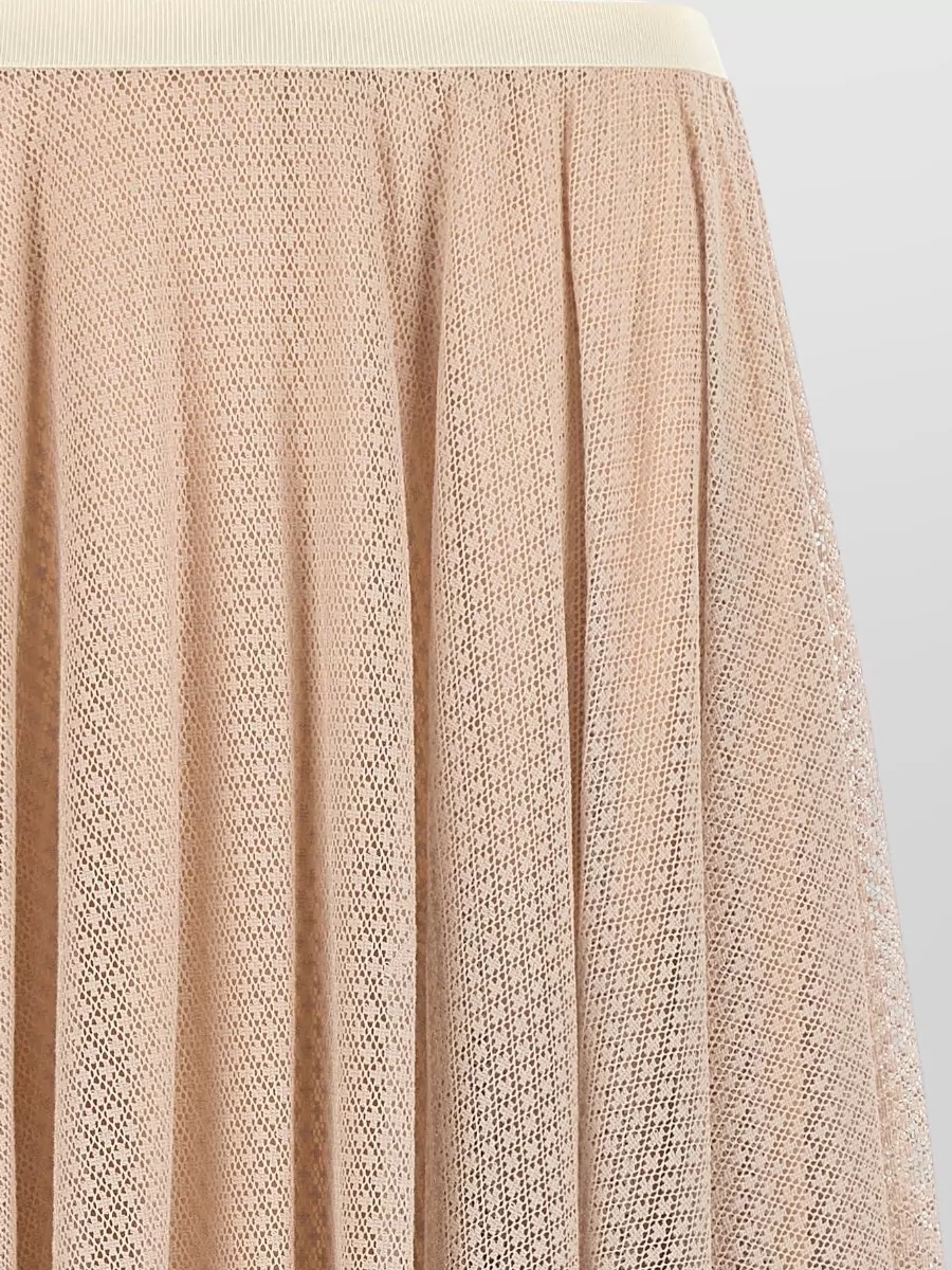 Fabiana Filippi Jacquard Lace Midi A-Line Skirt