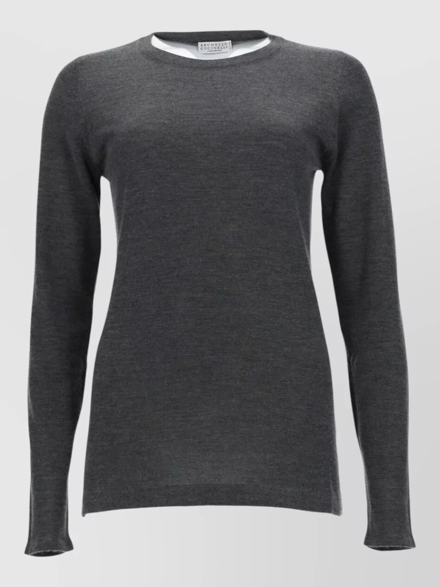 Brunello Cucinelli cashmere silk slim-fit t-shirt