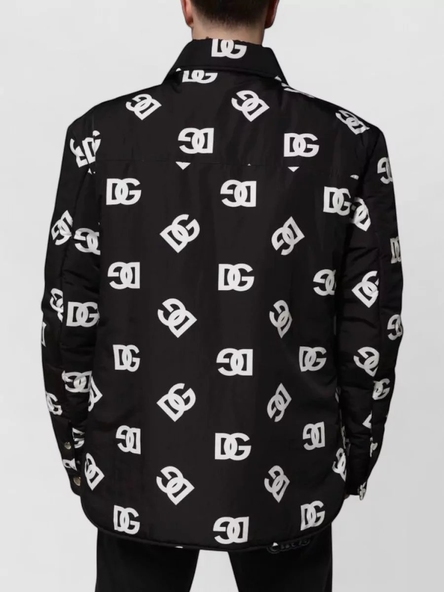 Dolce&Gabbana Logo-Print Nylon Padded Jacket