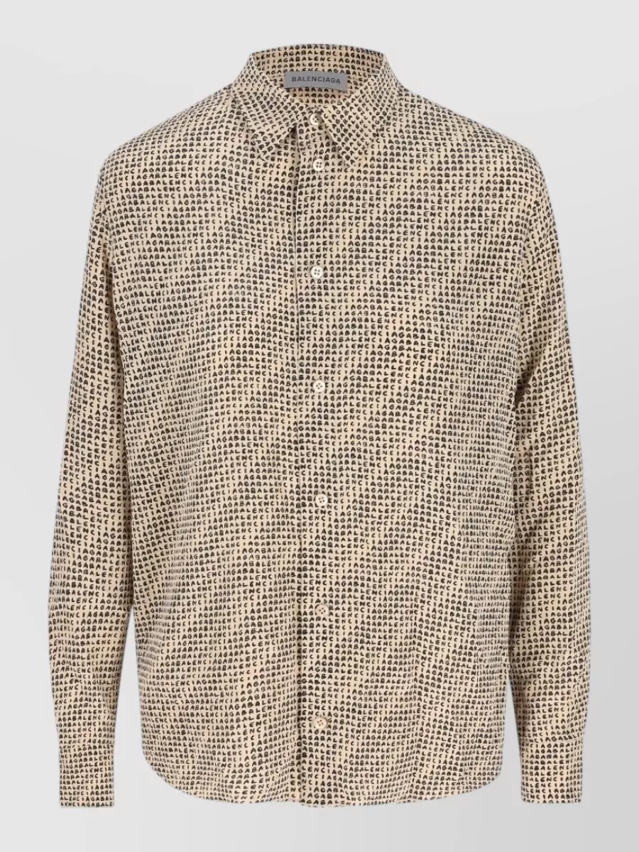 Balenciaga silk short sleeve shirt