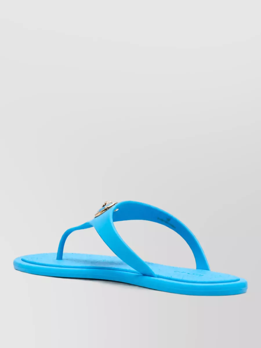 Versace baroque-print thong slides