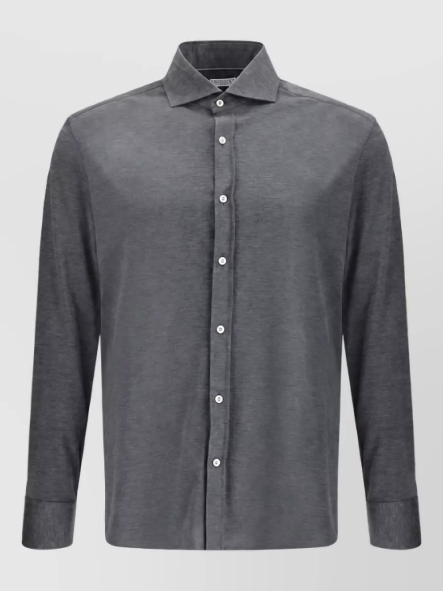 Brunello Cucinelli Silk slim-fit long-sleeve t-shirt