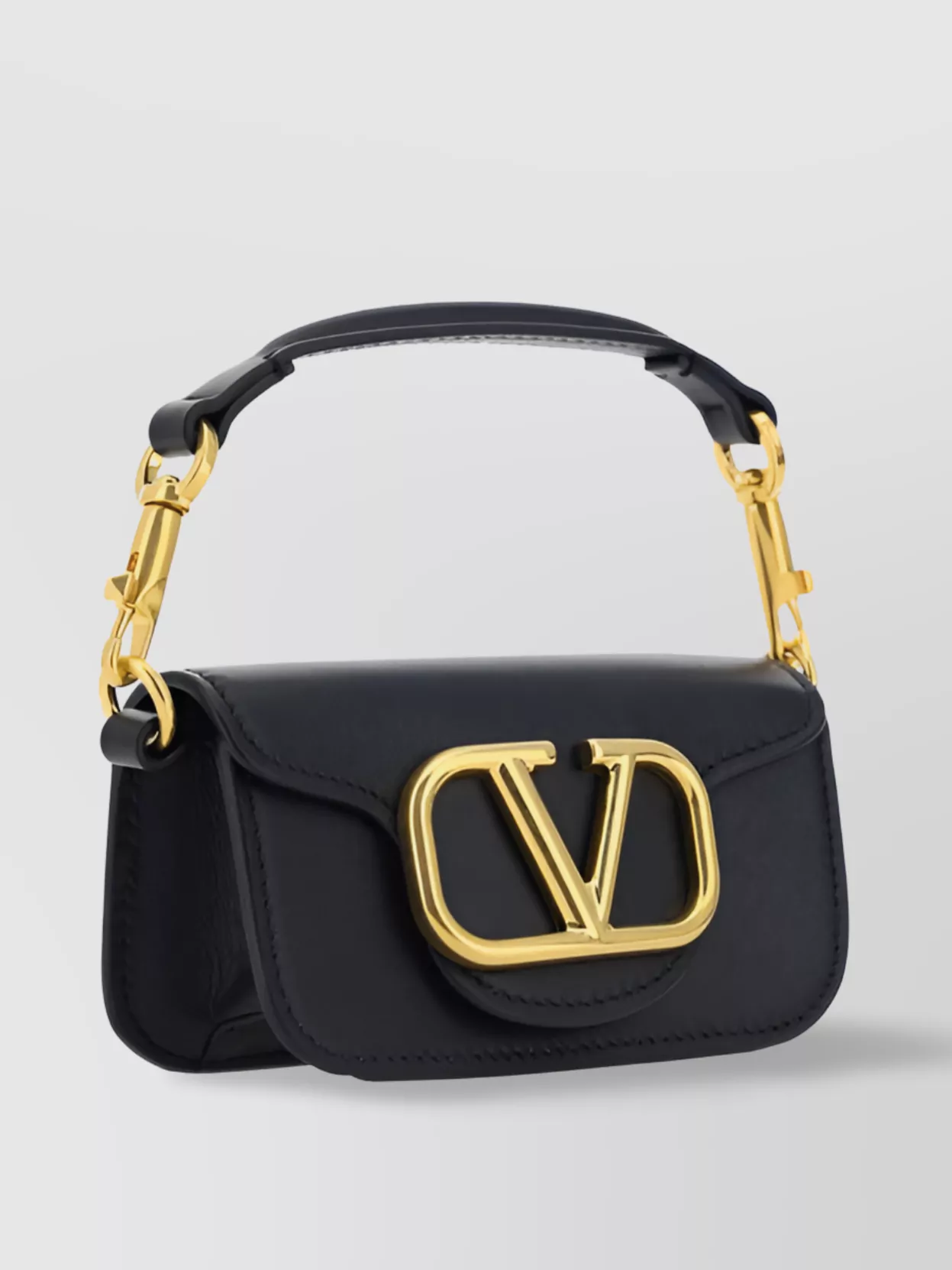 Shop Valentino Locò Calfskin Handbag 3d Detail