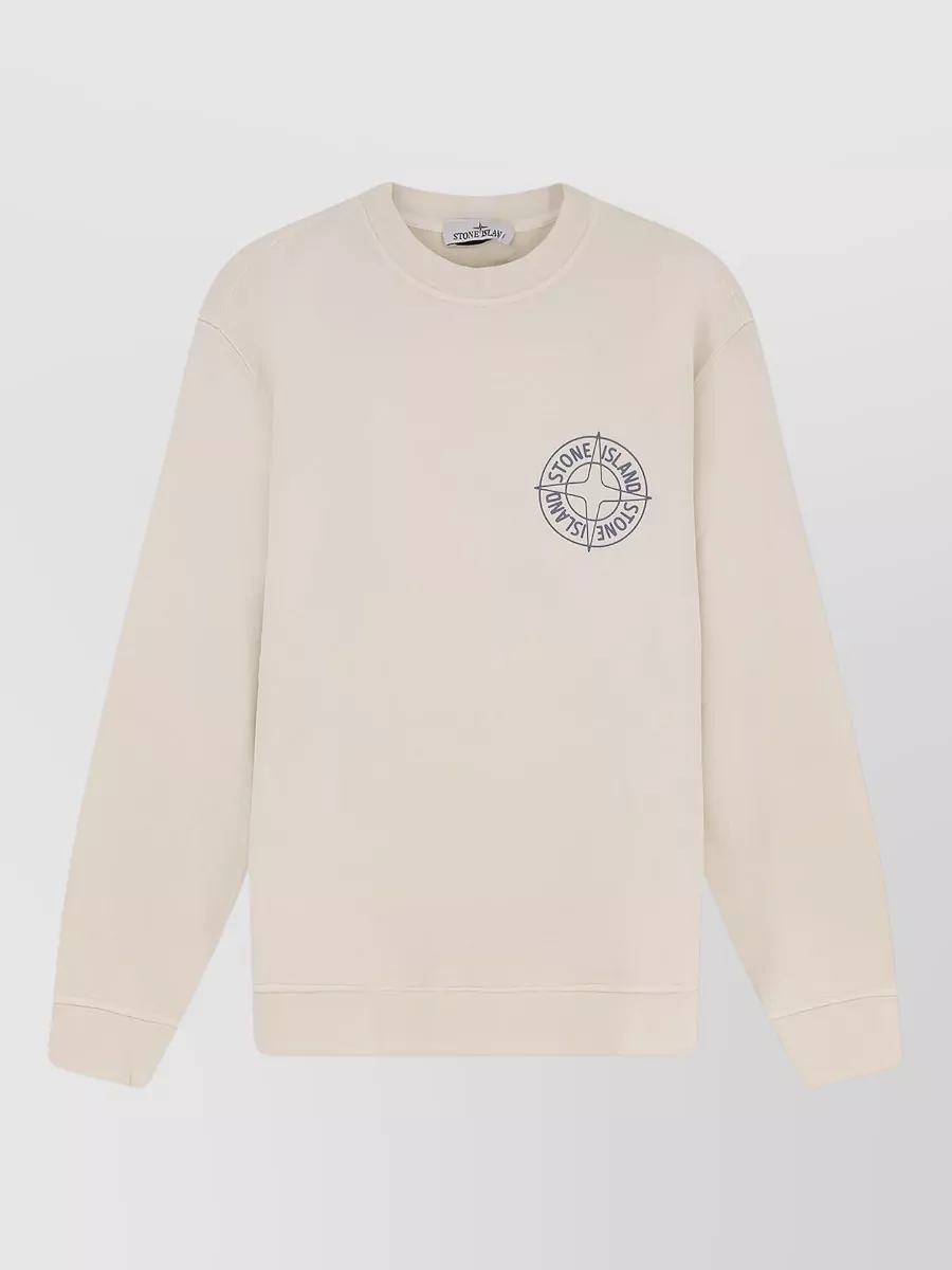 Stone Island cotton logo-print sweatshirt