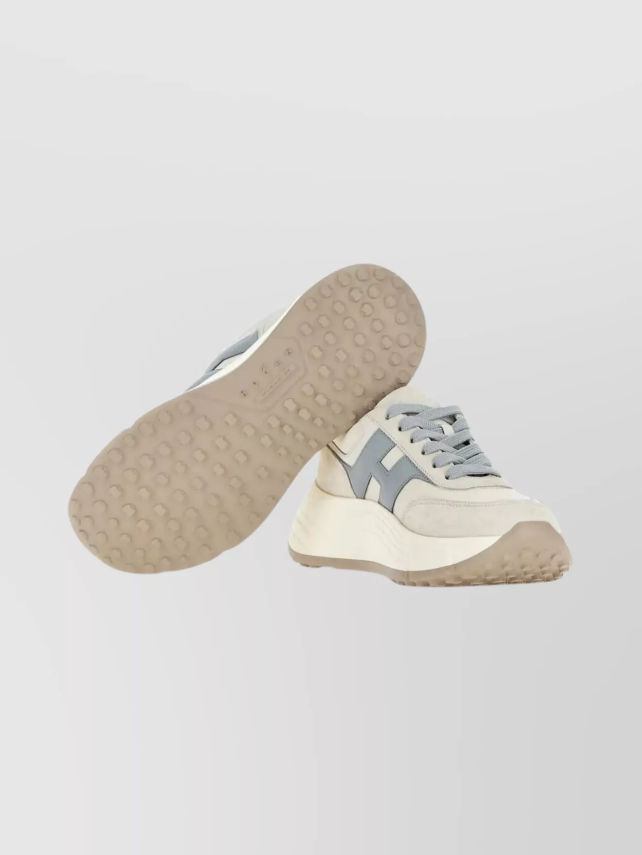 Hogan Contemporary Sneakers With Round Toe Design