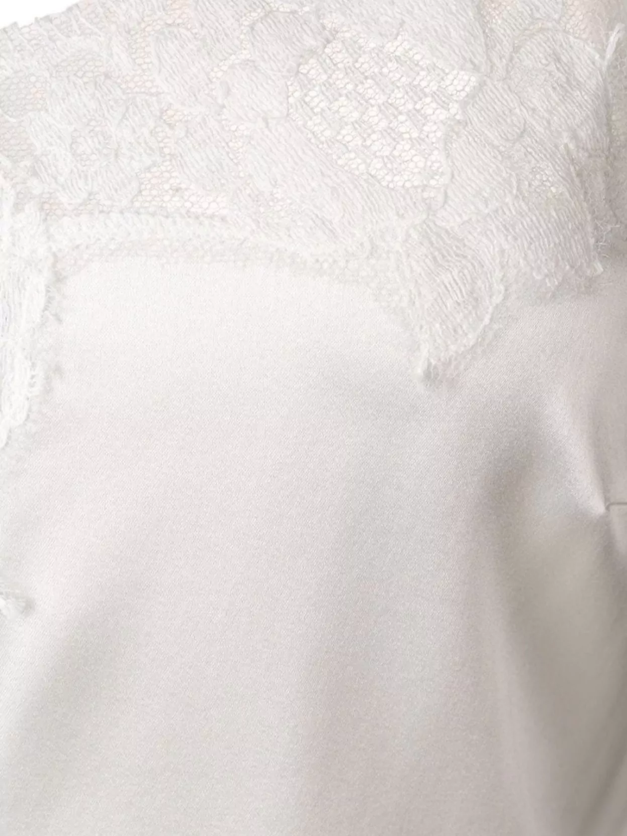 Dolce & Gabbana Lace Trim Slip Top In White