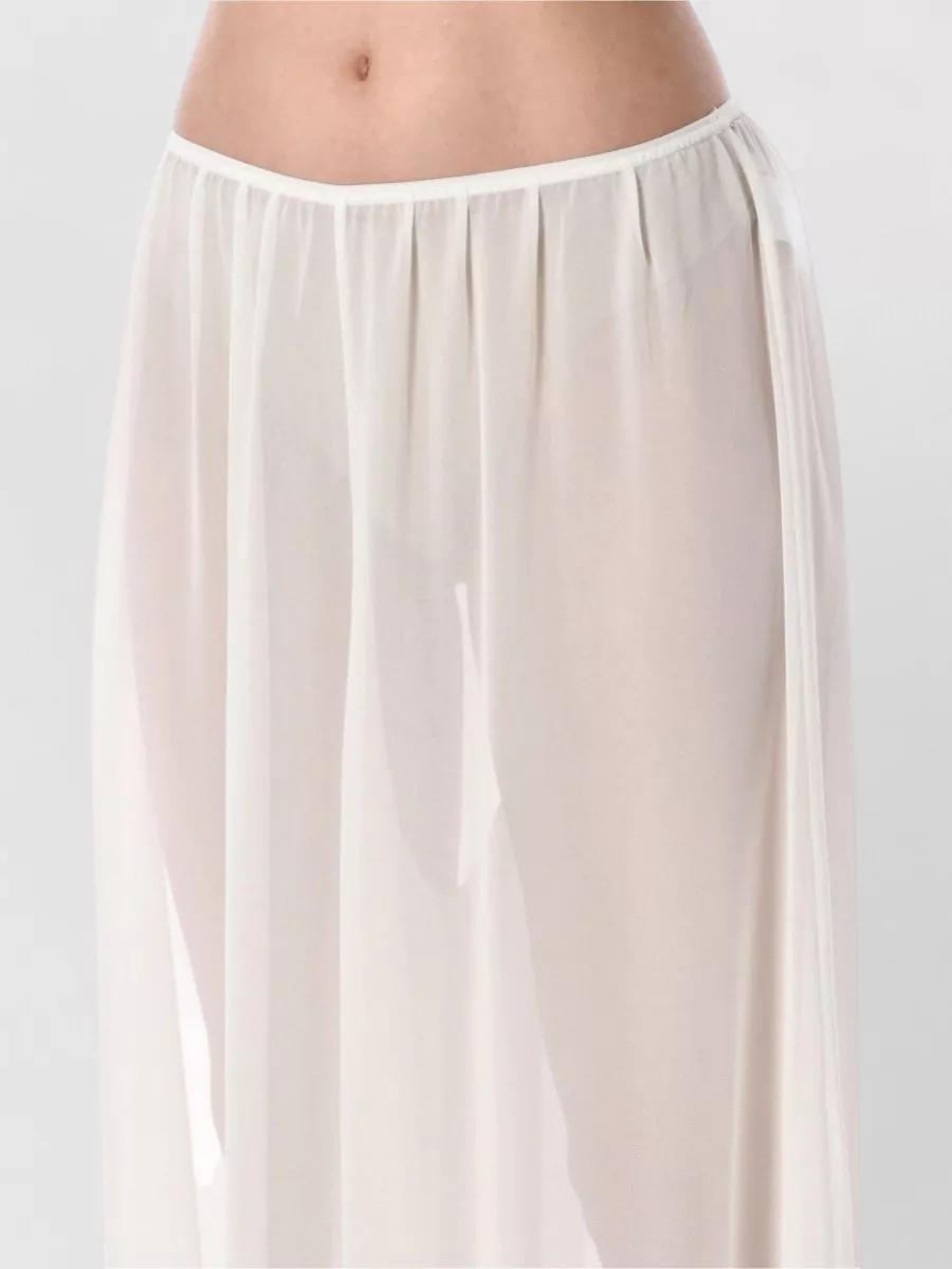 The Frankie Shop Sheer Pleated Balloon Beach Pants