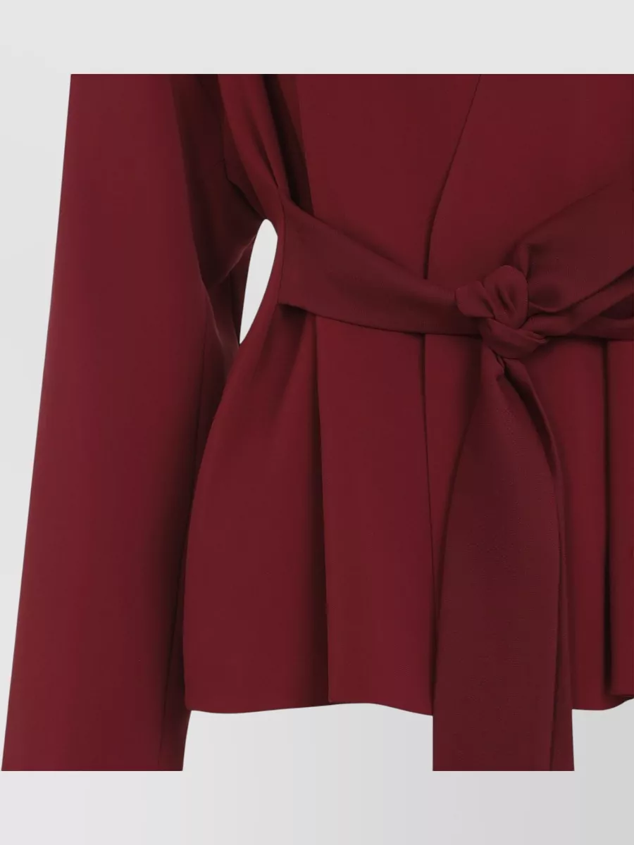 Alberta Ferretti Wrap Cady Suit Jacket