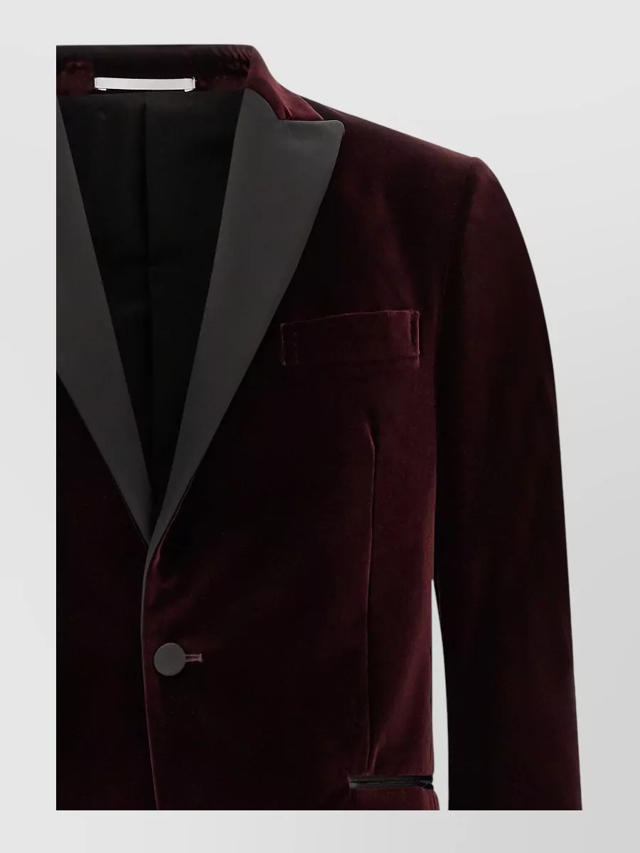 Pal Zileri cotton velvet single-breasted blazer