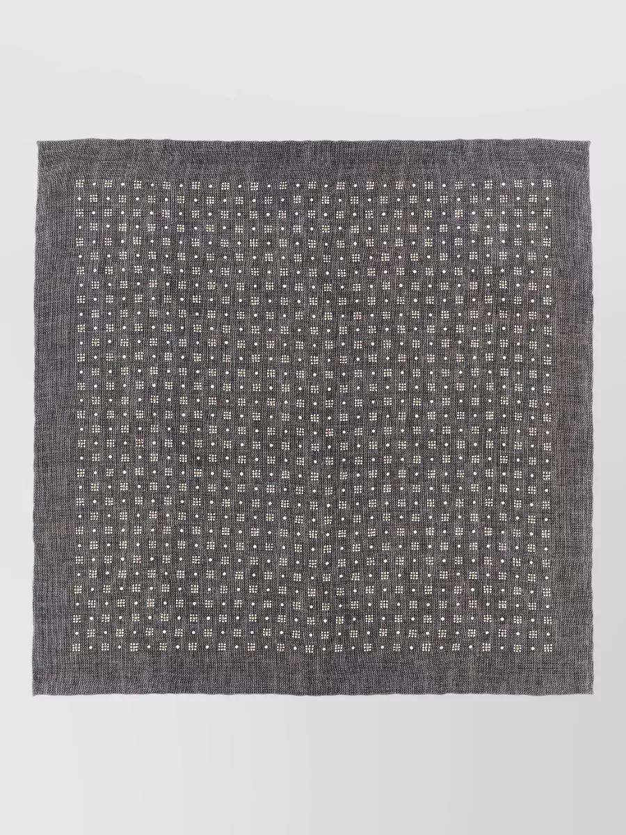 Brunello Cucinelli silk geometric-pattern scarf