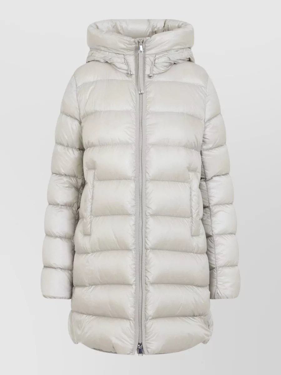 Moncler Down Hooded Midi Puffer Jacket