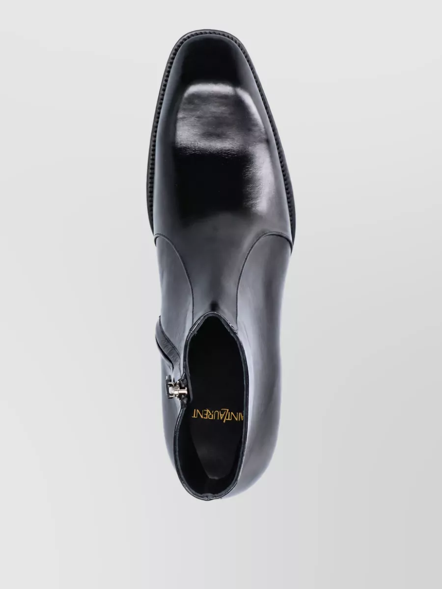 Saint Laurent Calf Leather Ankle Boots