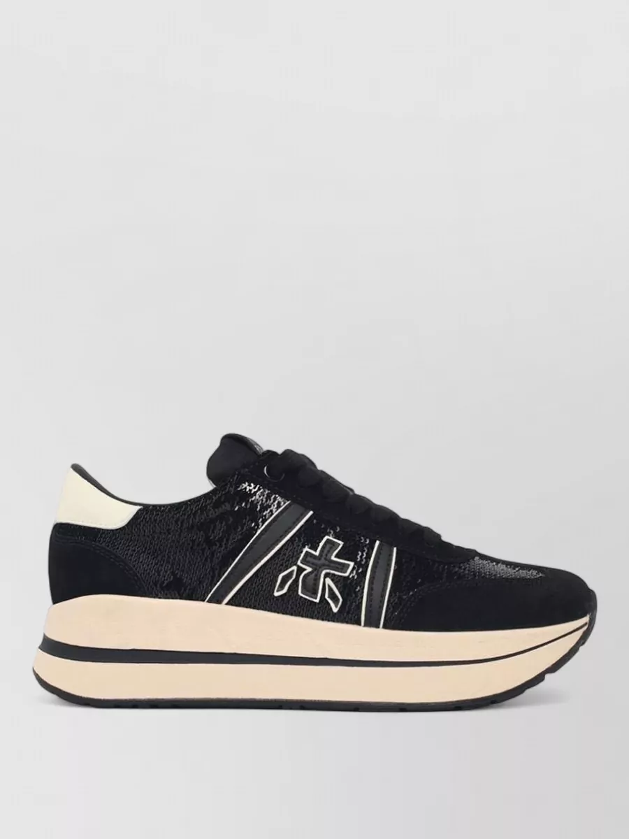 Premiata Leather Low-Top Sneakers