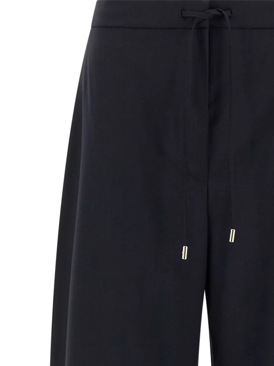 S Max Mara Virgin Wool Wide-Leg Trousers