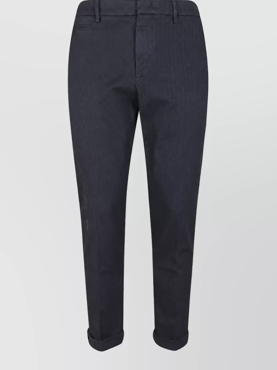 Dondup cotton carrot chino tailored trousers