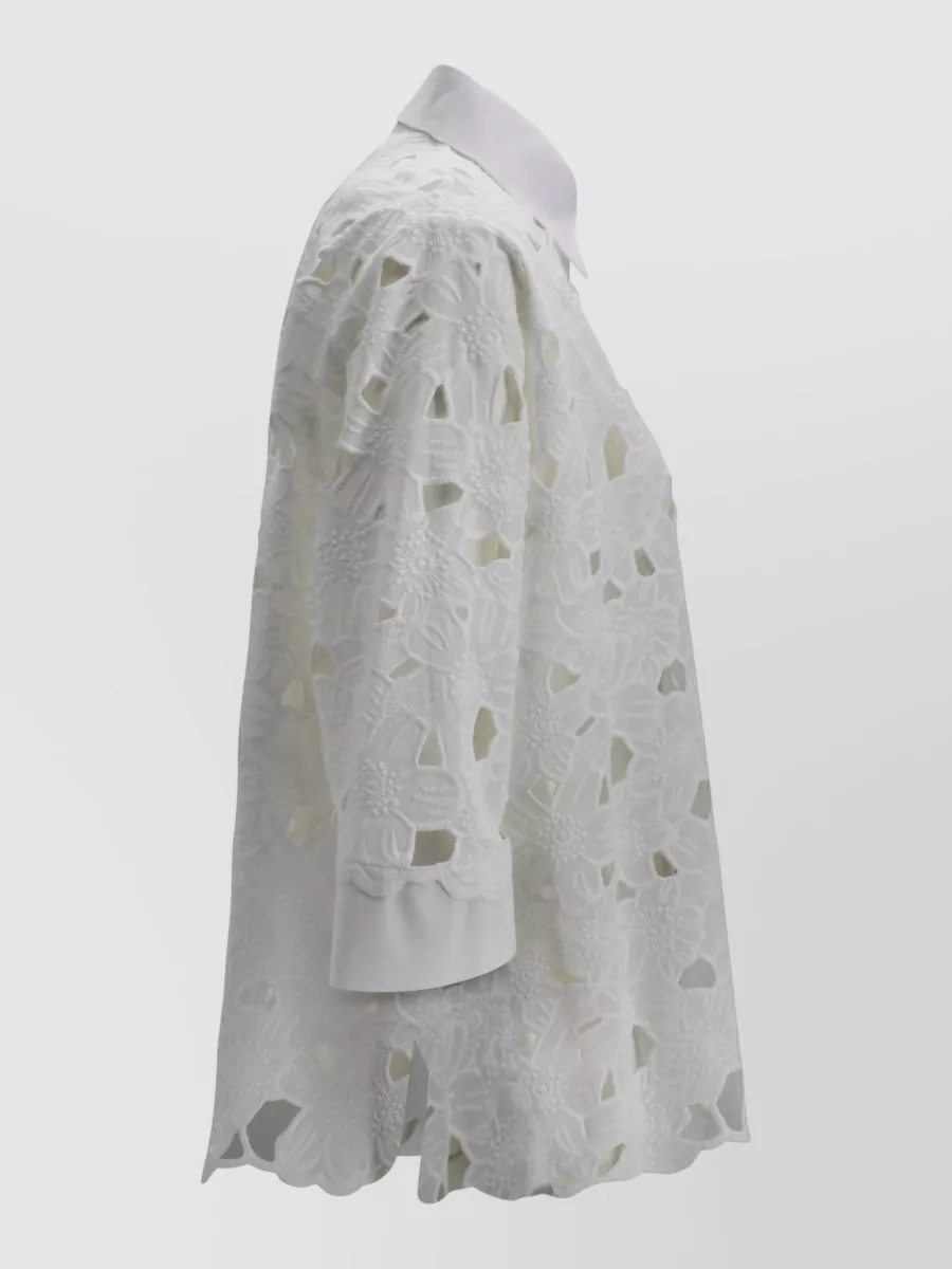 D.exterior Cotton Embroidered Shirt
