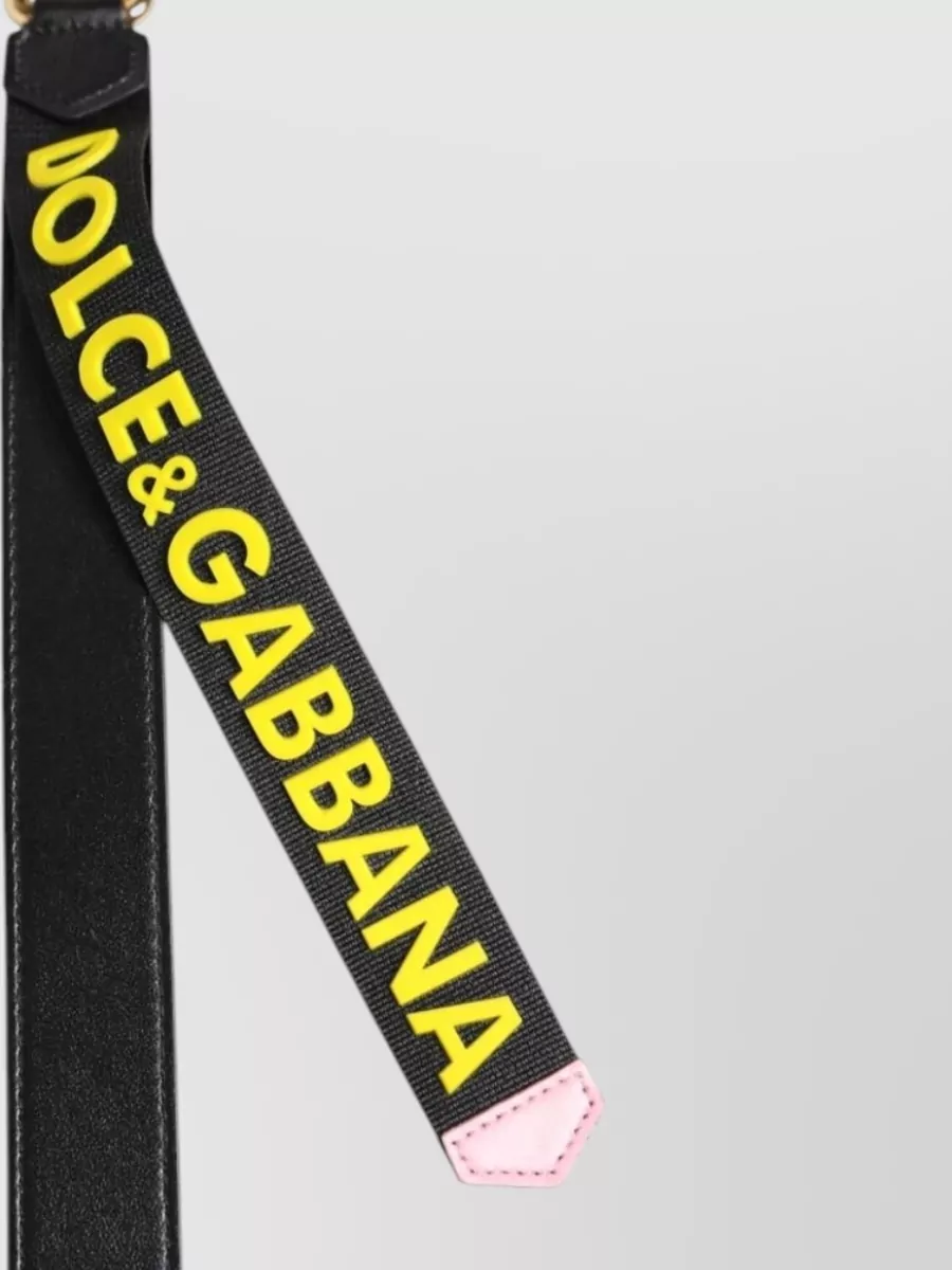 Dolce&Gabbana Leather Logo Keyring