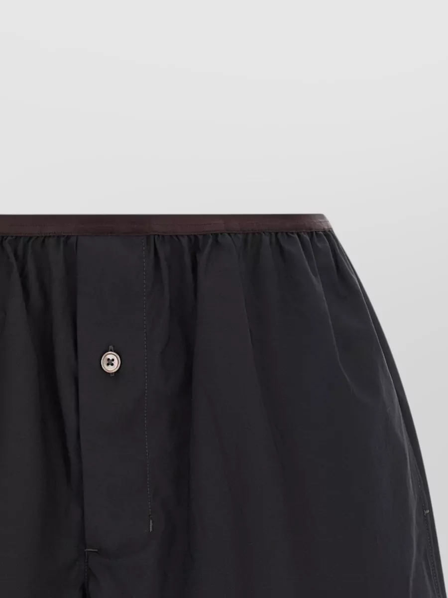 Lemaire Silk Blend Wide-Leg Knee-Length Shorts