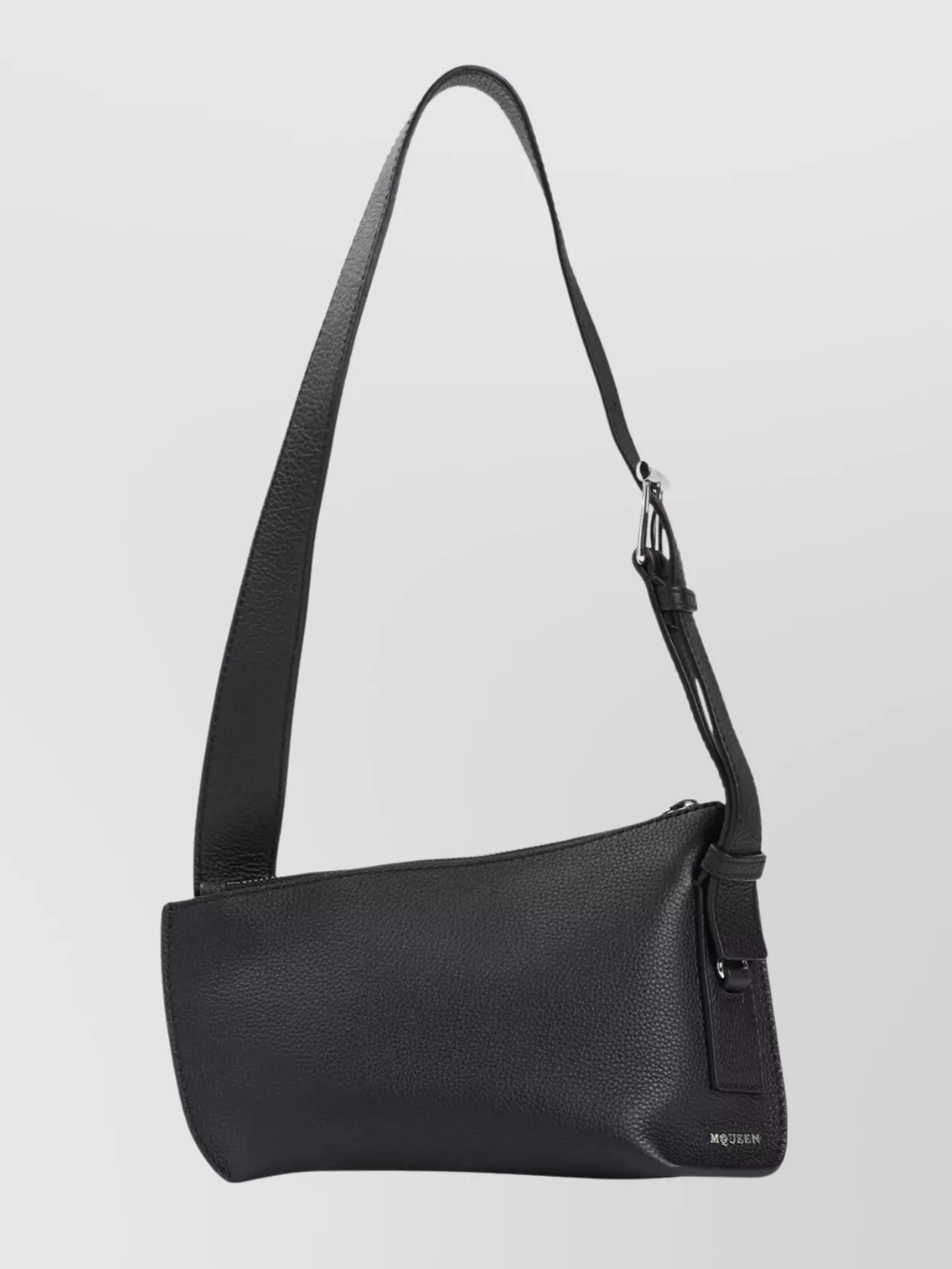 ALEXANDER MCQUEEN SLING POUCH WITH ADJUSTABLE STRAP AND TEXTURED FINISH