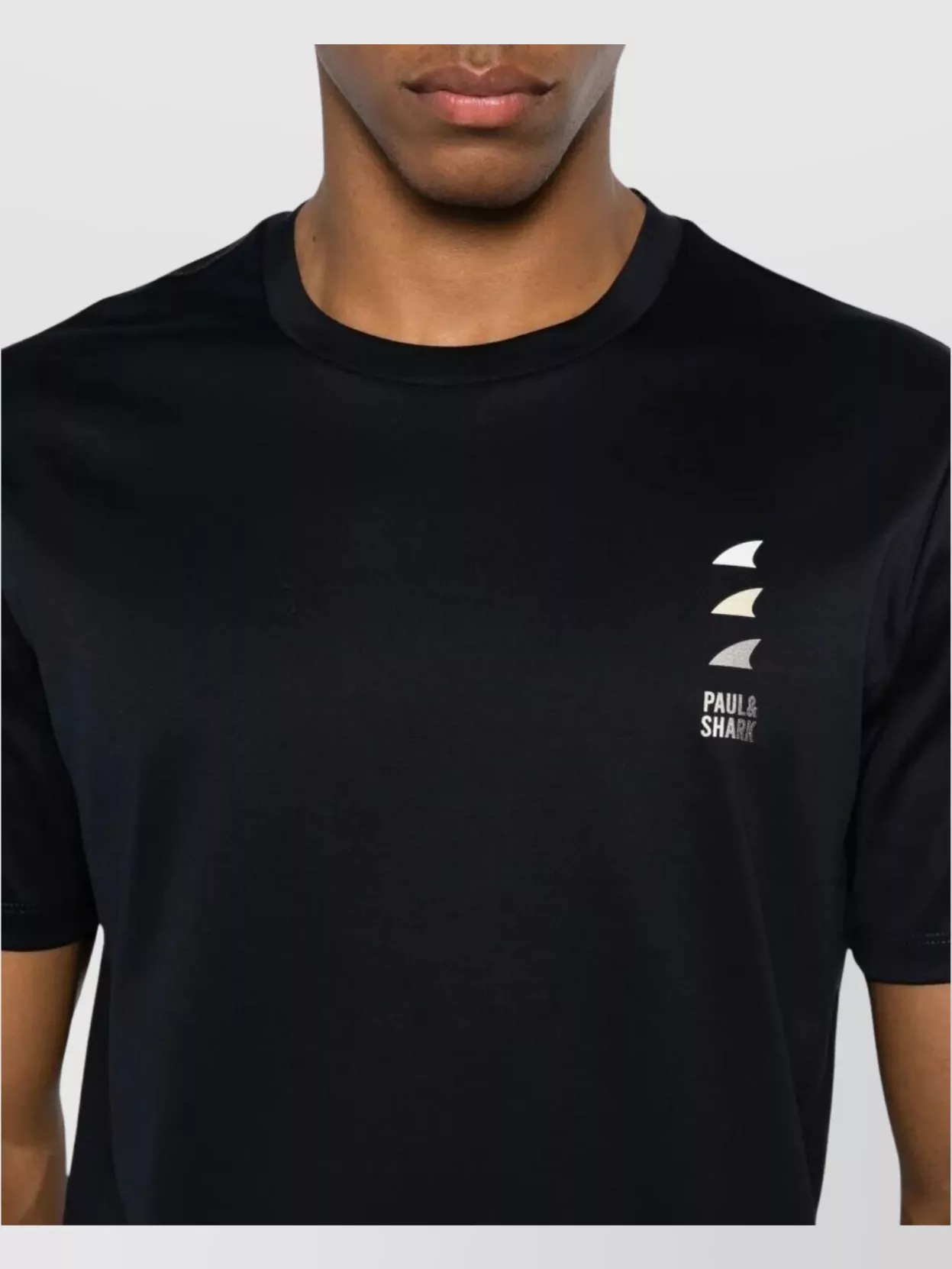 Paul & Shark Cotton T-Shirt Logo Print