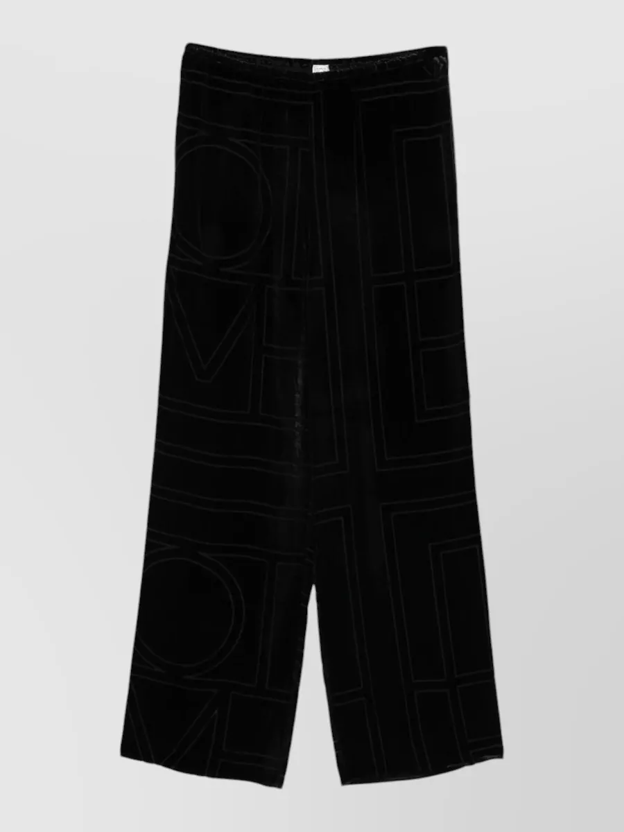 Totême Silk wide-leg trousers