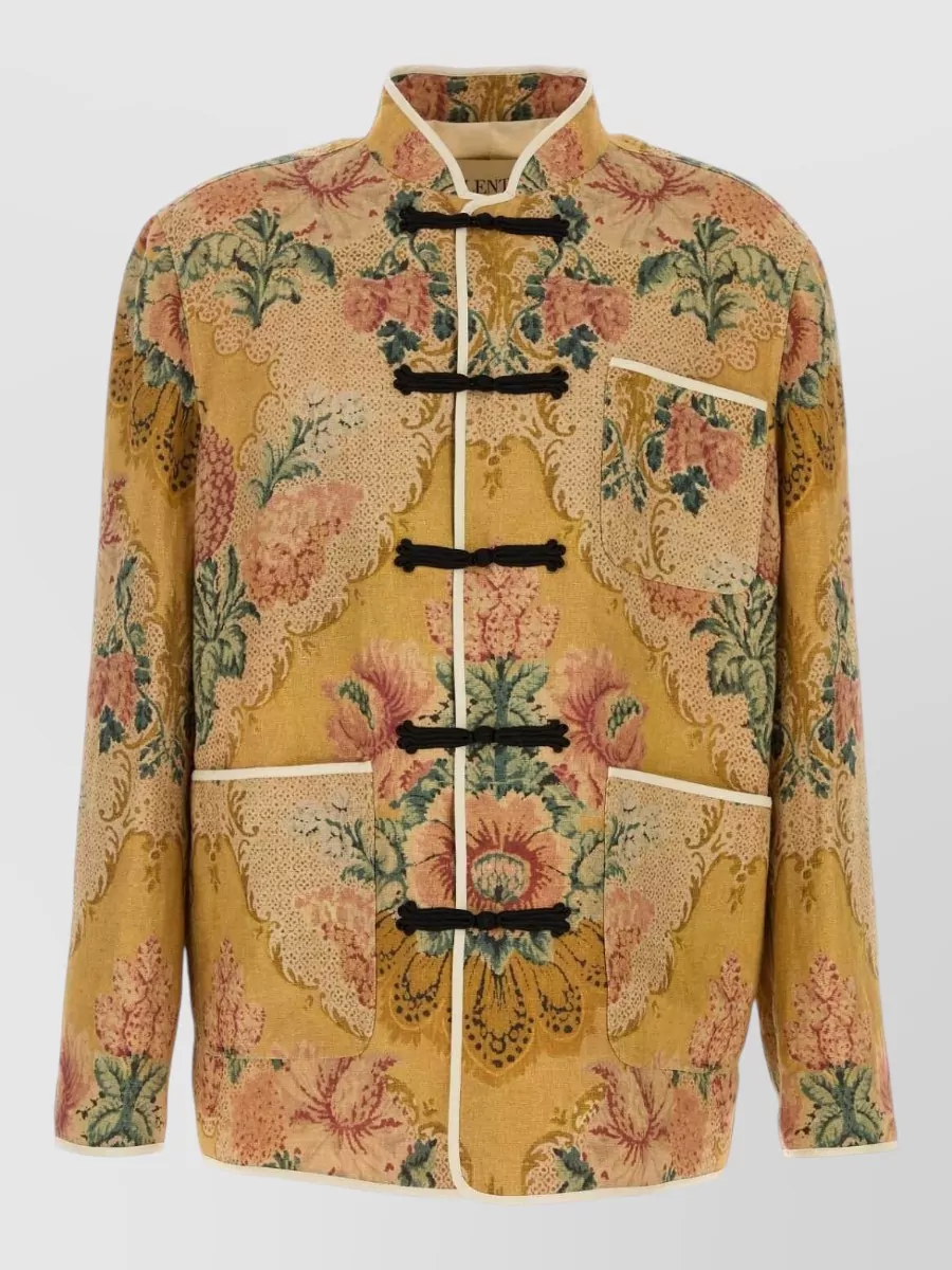 Valentino Garavani Printed linen shirt