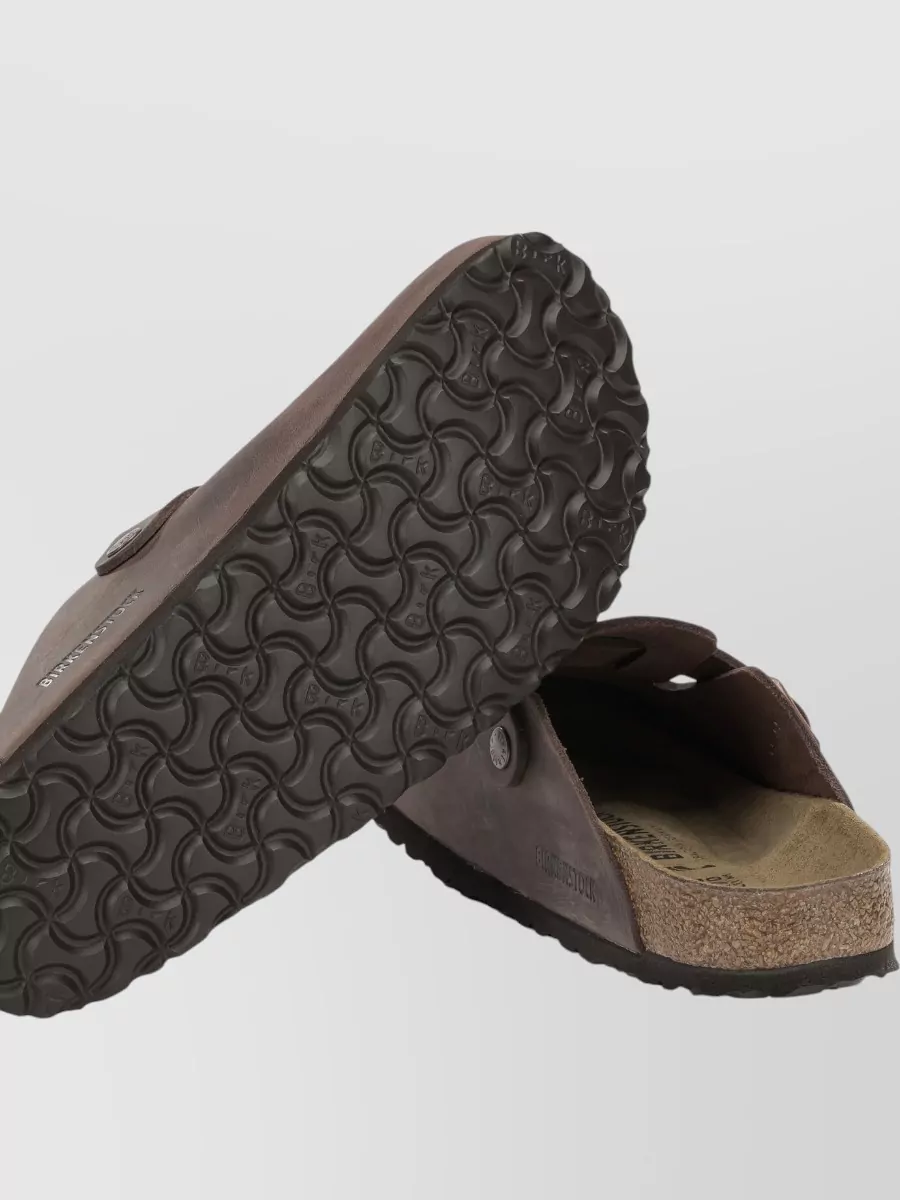 Birkenstock Leather Boston Slippers