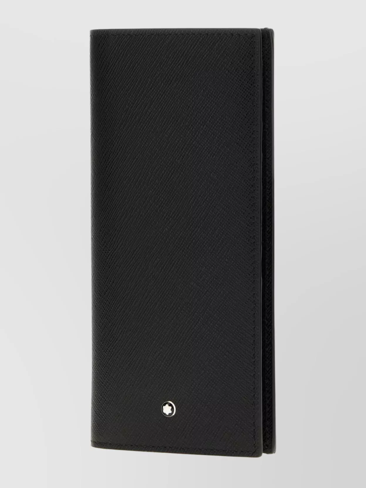 Montblanc Textured Leather Card Holder In Rectangular Shape In Black