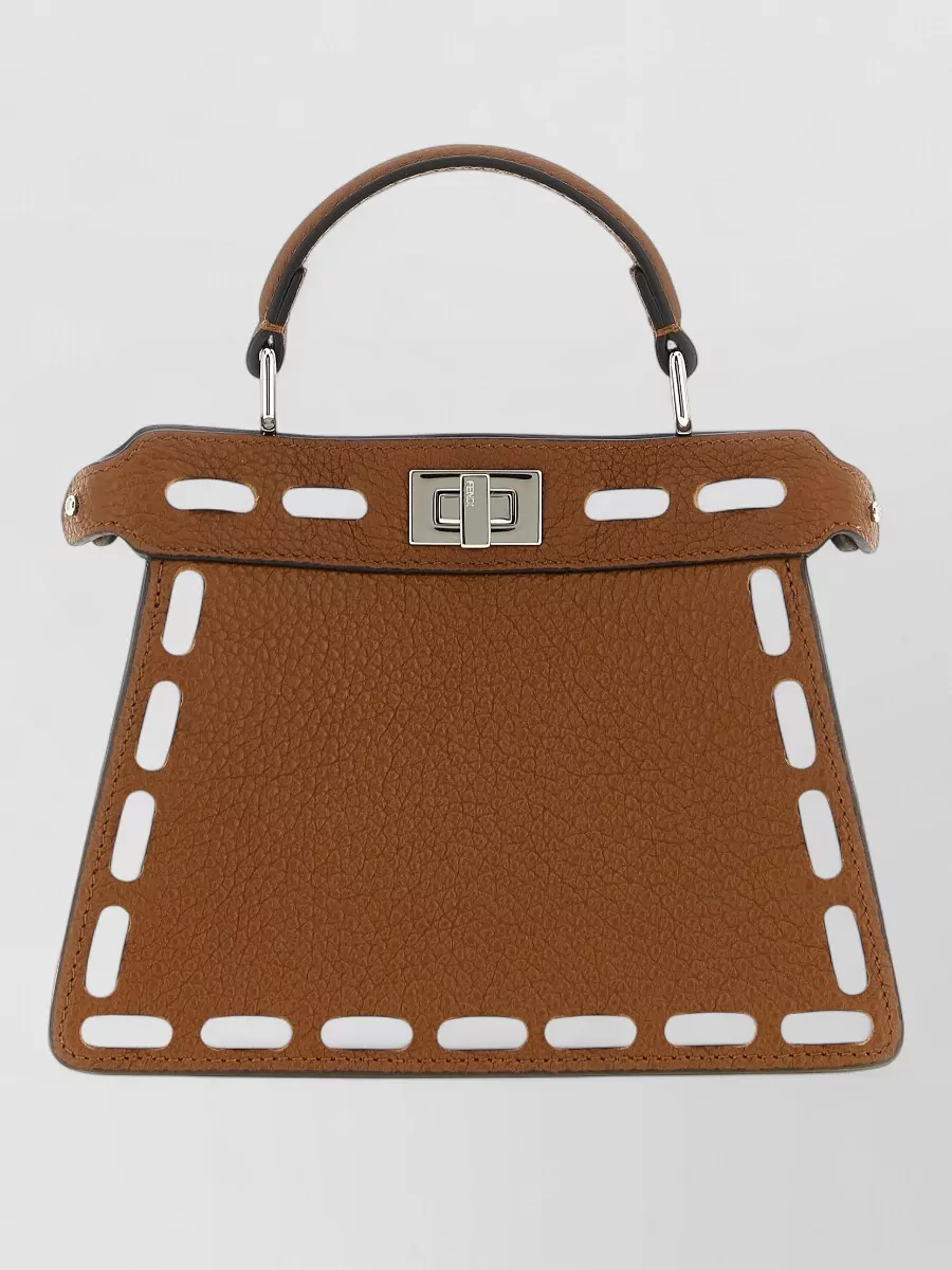 Fendi peekaboo medium leather shoulder bag