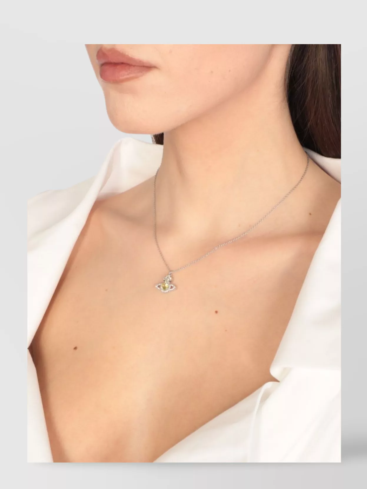 Vivienne Westwood Orb Pendant Chain Necklace With Adjustable Length