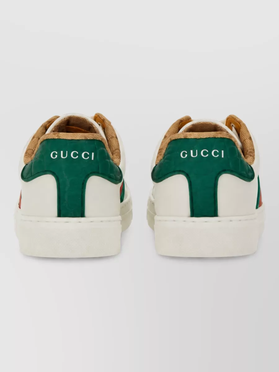 Gucci Leather Low-Top Sneakers