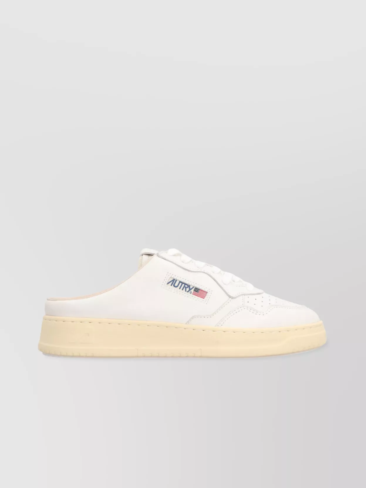 Autry Leather Slides Perforated Toe