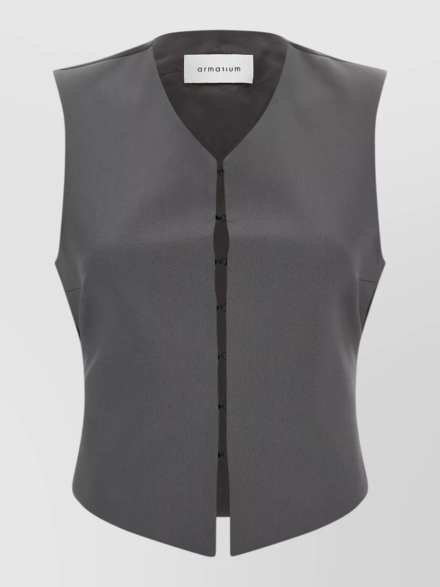 Armarium Virgin Wool V-Neck Sleeveless Vest