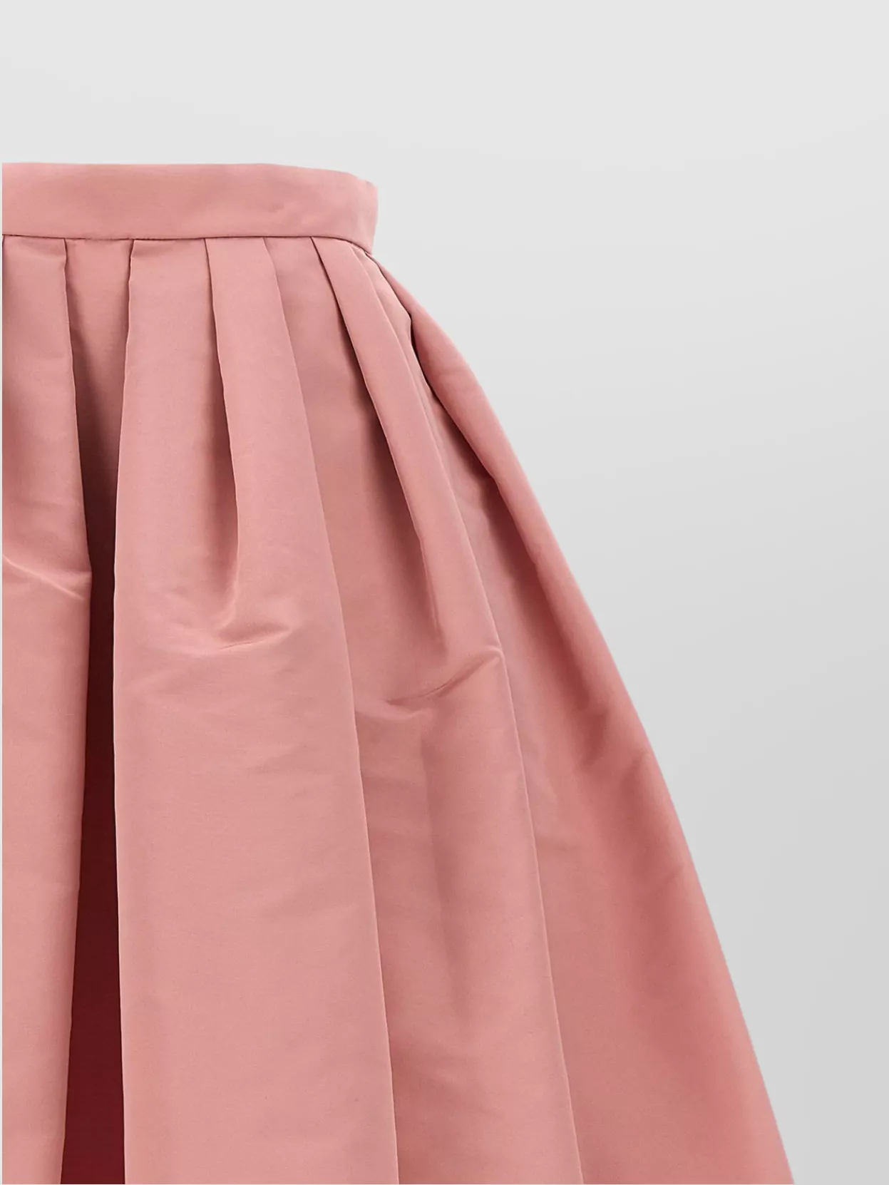 Alexander Mcqueen High Waist Pleated Midi Length Skirt