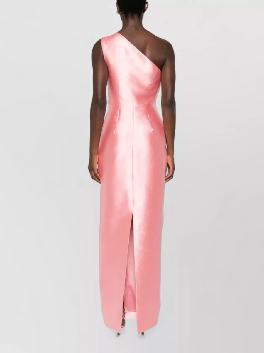 Solace London Draped One-Shoulder Sleeveless Maxi Dress