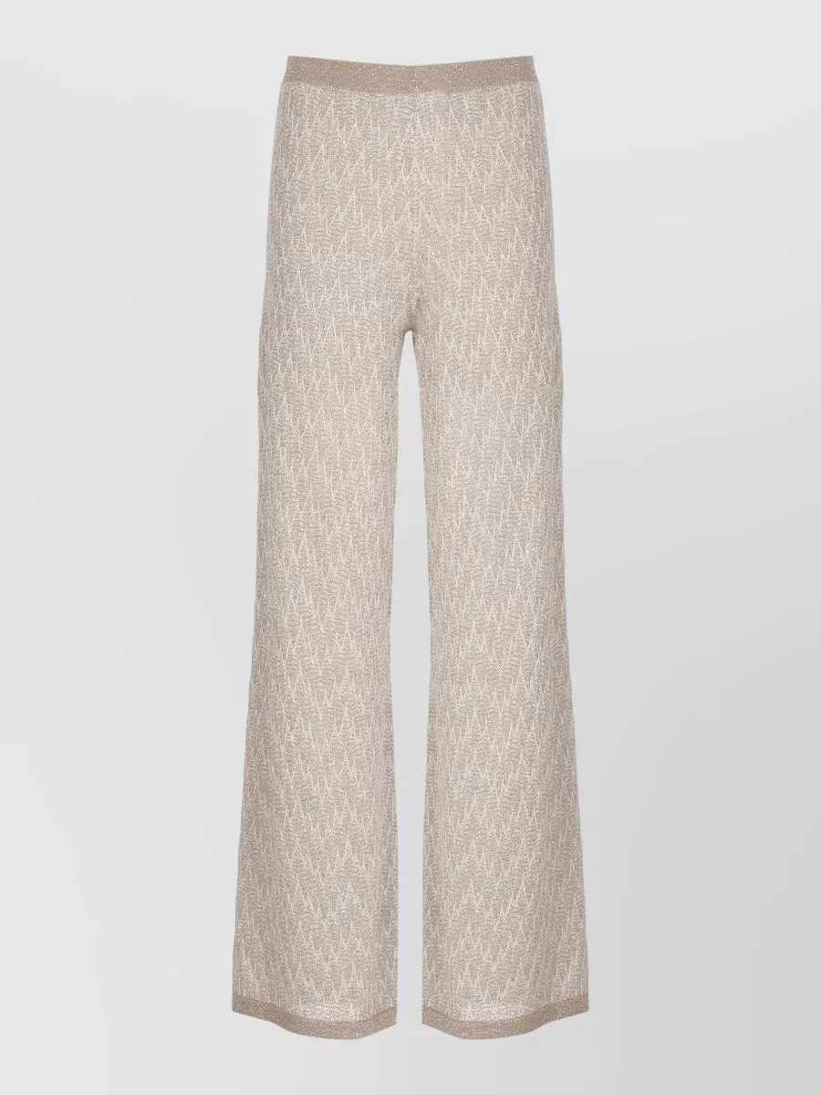 D.exterior Wide-Leg Knitted Trousers