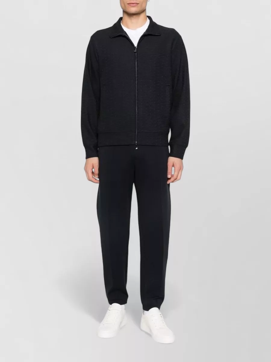 Emporio Armani Cotton Trousers Featuring Side And Back Pockets