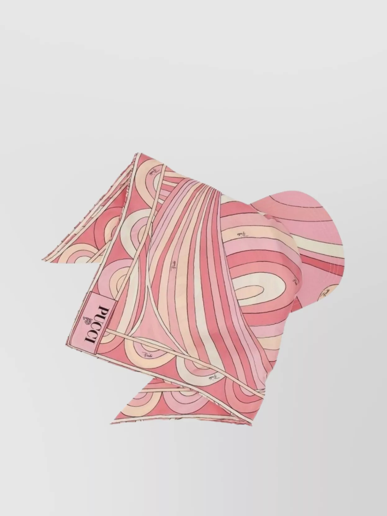 Pucci Scarf Print Visor Curved Brim In Pink