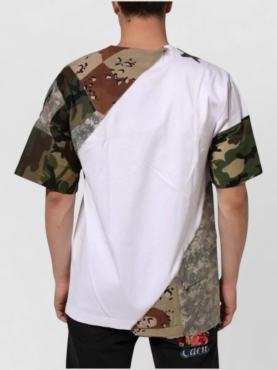 Dolce&Gabbana Cotton Camouflage Patchwork T-Shirt