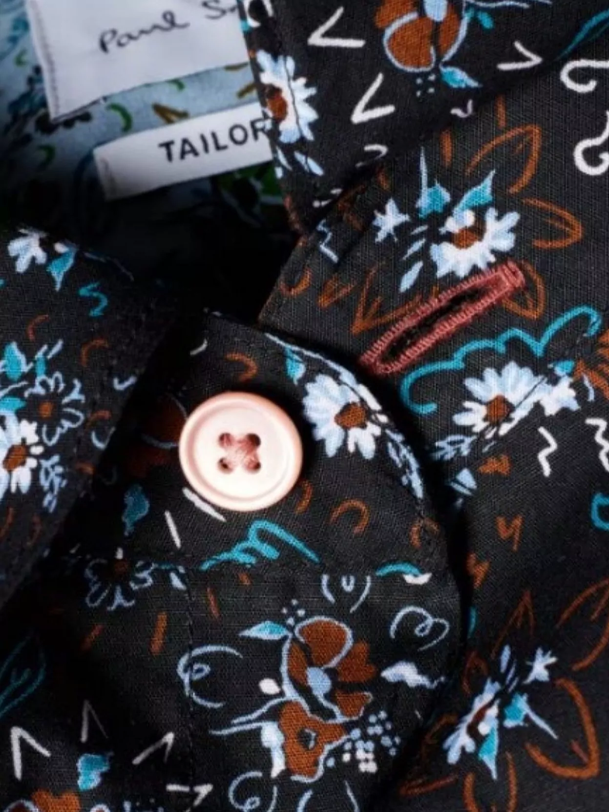 Paul Smith Men's Floral Long Sleeve Button-Down Shirt