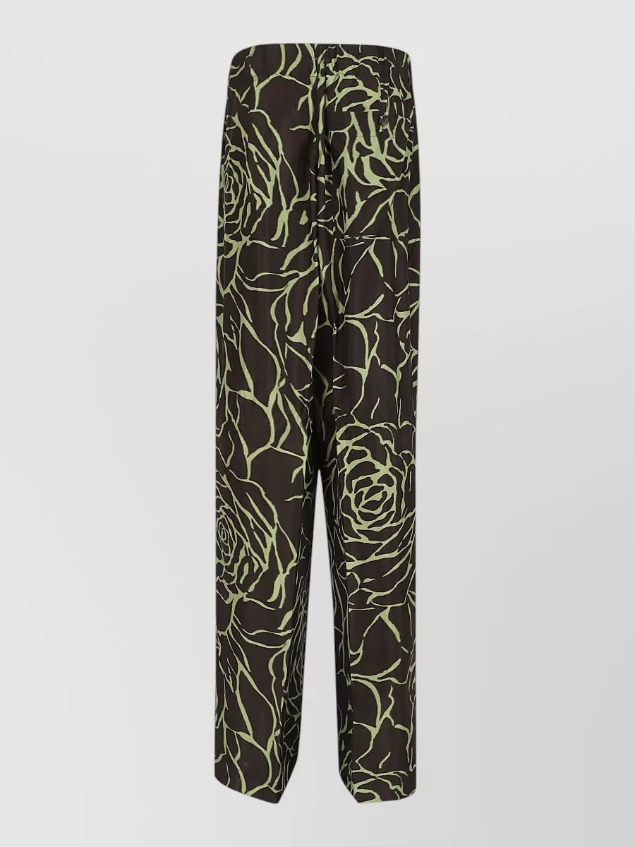 Dries Van Noten Floral-print wide-leg trousers