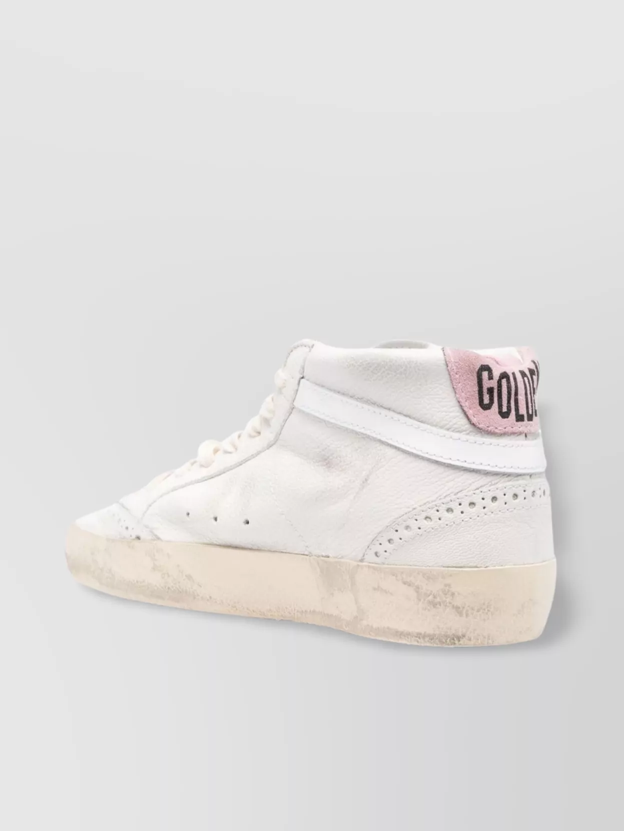Golden Goose Leather Sequin High-Top Sneakers