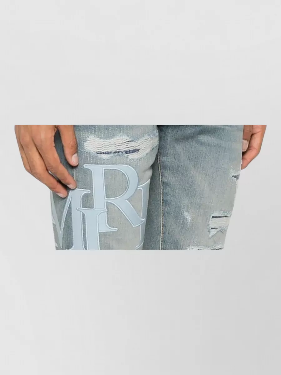 Amiri Stacked Bones Logo Back Jersey T-Shirt